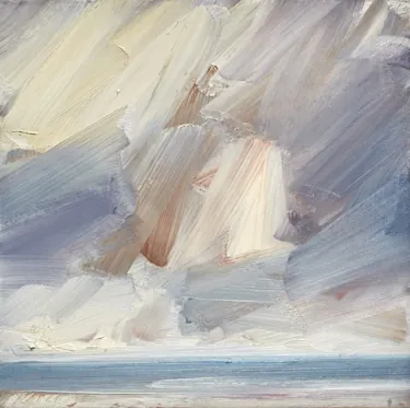 Seascape oil painting Open shore by Timothy Gent