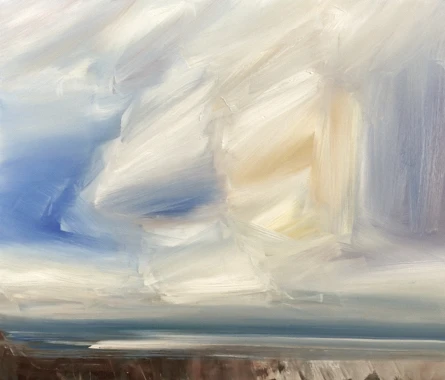 Out to Sea oil painting