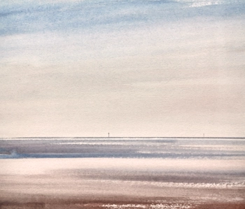 Original seascape painting Light across the shallows by Timothy Gent