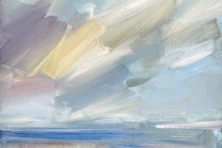 Offshore light after rain – Abstract oil painting article