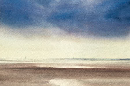 Light upon the shore watercolour painting article