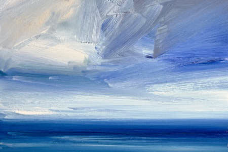 Oil paintings of the beach at Lindisfarne article