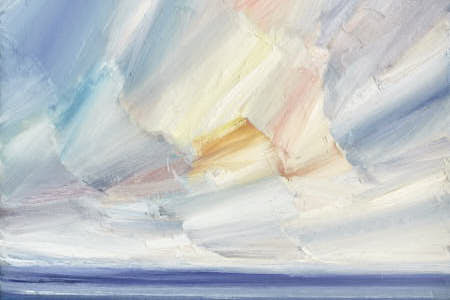 About Open shore, Lindisfarne oil painting article