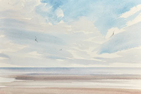 Summer beach paintings of Lytham St Annes article
