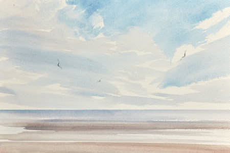 Painting the summer beach at Lytham St Annes article