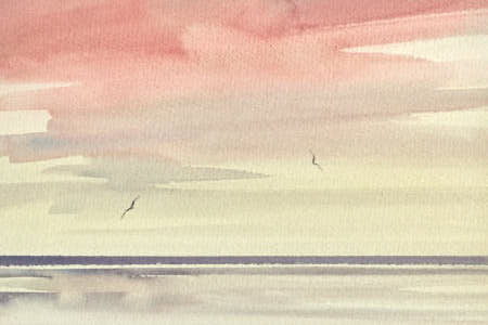 Twilight horizons watercolour painting article
