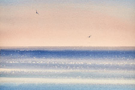 Twilight, St Annes-on-sea watercolour painting article