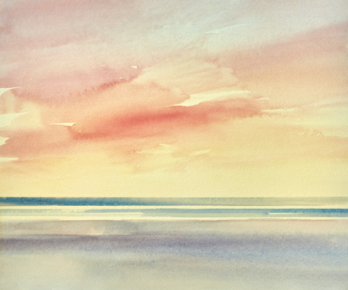 Original seascape watercolour paintings for sale